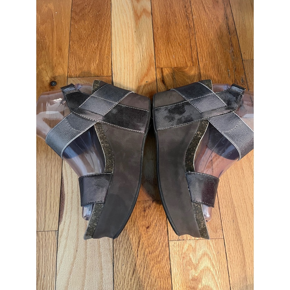 Corkys Platform Sandals Agnus Wedge Shoes Sz 7 Bronze - Picture 3 of 9